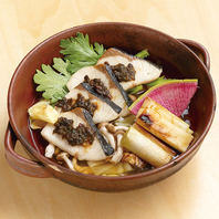 <3月限定お通し>かぼすブリのフキ味噌出汁焼き