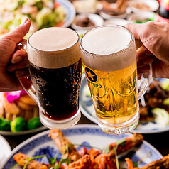 生ビールもOK!飲み放題2H