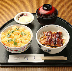 ミニえびかきあげ丼/ミニうなぎ丼