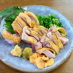 ごいし鶏刺し　盛り合わせ（もも、むね）