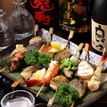 料理メニュー写真&nbsp;魚串盛り合わせ(5本)
