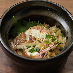 鯛と大葉と生姜の土鍋ご飯