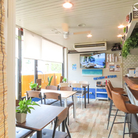 広々空間でおもてなし