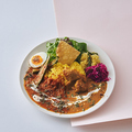 料理メニュー写真&nbsp;バターチキンとトマトダールの２種スパイスカレー　ミールス仕立て