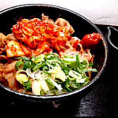 辛味噌キムチ肉ぶっかけうどん