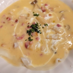 海老とホタテのラビオリ クリームソース