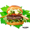 料理メニュー写真&nbsp;パクチー和牛チーズバーガー