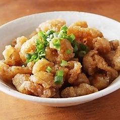 かりかり鶏皮ポン酢