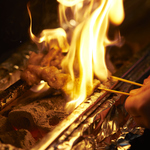 鹿児島産直やきとんを炭火で焼き上げます！
