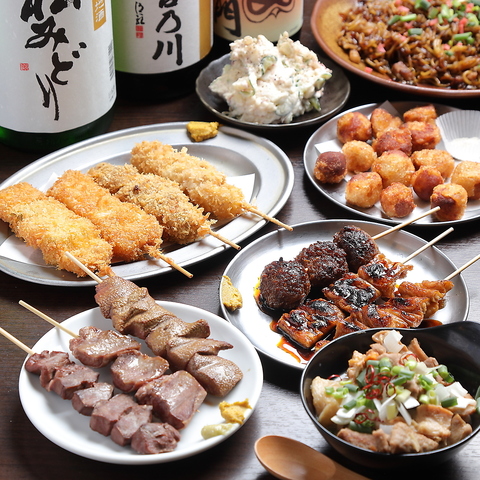 群馬の榛名豚を贅沢に使用したこだわりのもつ焼きを中心に、幅広く楽しめる居酒屋◎
