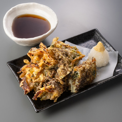 もずくとアーサのかき揚げ