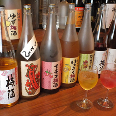 女性に人気の梅酒・果実酒が充実！