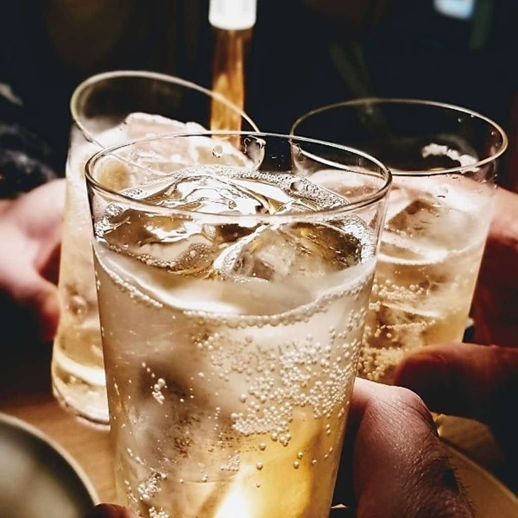 【飲み放題】充実のラインナップ！コースでなくてもお愉しみ頂けます★仕事終わりのサク飲みに大人気