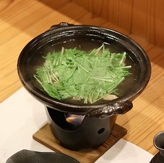 牛スジと水菜のハリハリ鍋