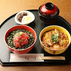 ミニまぐろ丼/ミニ親子丼