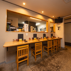 カウンター席です。