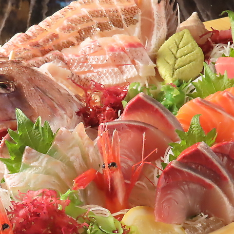 「完全個室×海鮮」毎日市場から仕入れた新鮮な食材をご提供いたします！
