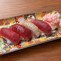 料理メニュー写真&nbsp;まぐろ尽くし　５貫