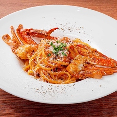 渡り蟹のトマトクリーム　リングイネ