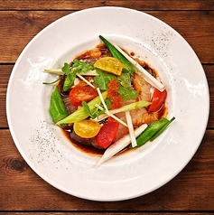 天然真鯛のカルパッチョ