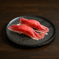 料理メニュー写真&nbsp;石垣牛炙り寿司１貫