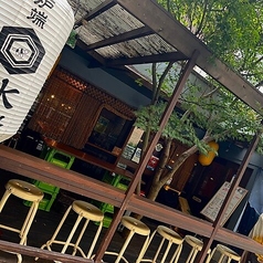 外の風に当たりながら楽しむ料理やお酒も、格別な味わいです♪(電話にて要相談)