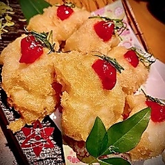 鱧の梅しそ天ぷら