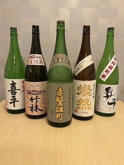 豊富なこだわりの日本酒をご用意！