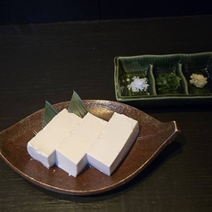 手作り豆腐の冷奴/金時草の酢物