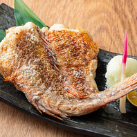 季節の鮮魚1本焼き