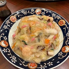 桃苑海鮮皿うどん