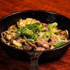 大山地鶏のハツ鉄板焼き
