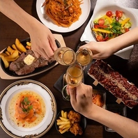 スイーツメニューも充実♪飲んだ後の2軒目利用にも◎