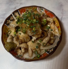 炙り皮のゆずポン酢がけ