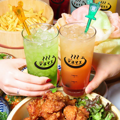 生ビール190円 焼き鳥70円 飲み放題398円 大衆酒泉テルマエ 池袋西口泉のコース写真