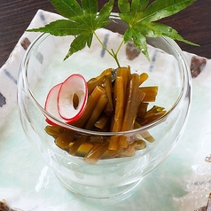 葉わさびの醤油漬け