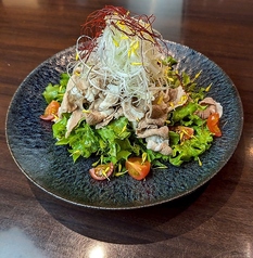 ラムしゃぶサラダ柚子胡椒ドレッシング　