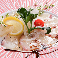 季節感のある創作料理も自信あり♪