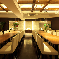 結婚式二次会・宴会に♪広くてオシャレな空間でParty！