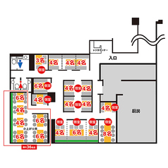 全105席　最大宴会36名様まで可能です！