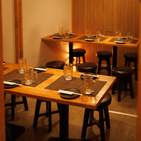 接待やカジュアルな飲み会にもピッタリな個室空間！