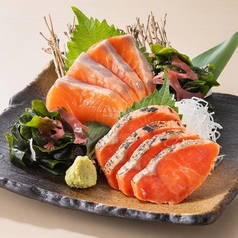 サーモンと紅鮭ルイベ味比べ