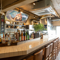 ◆目の前で調理が楽しめるライブ感たっぷりのカウンター♪　お1人でも気軽に！