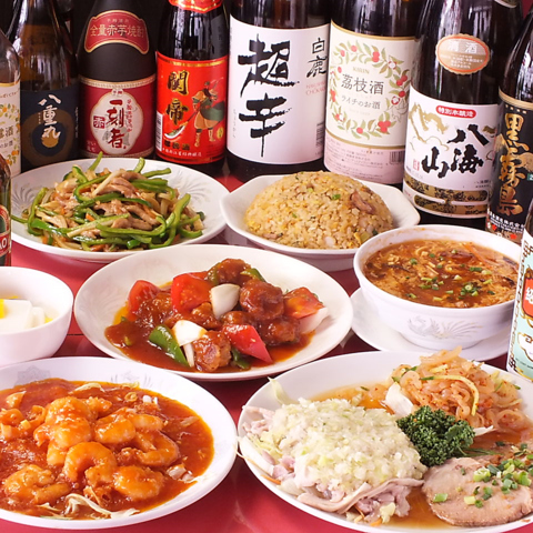 注文を受けてからつくる全100種の中華料理の食べ放題は2時間飲み放題もついて3580円！