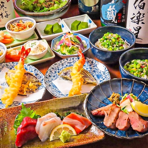 仙台名物牛たん×朝市の鮮魚×季節の素材を活かした宮城の旨いもんが揃う伊達な居酒屋