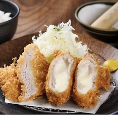 三元豚 二種のチーズかつ膳