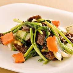 牛肉と万能ねぎの生姜炒め Ginger Spring Onion Beef