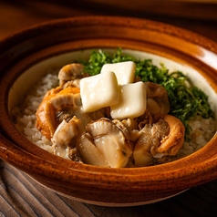 ホタテと青のりの土鍋ご飯