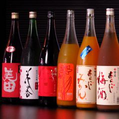 豊富な日本酒！梅酒も各種ございます