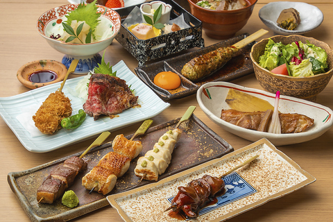 ≪お料理のみ≫ やきとりコース『雅』 〜比内地鶏と厳選素材〜